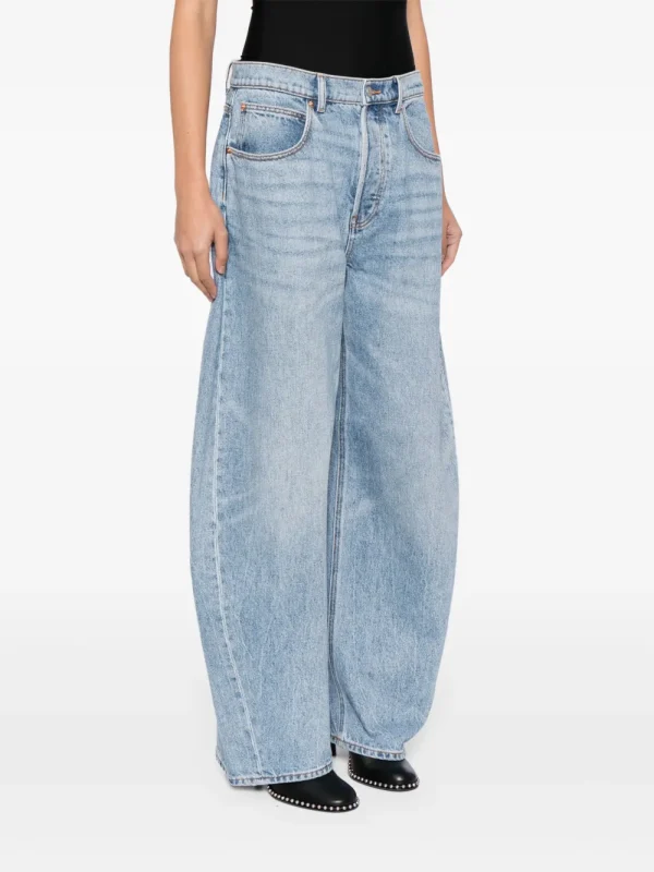 Rounded Wide Leg Jeans