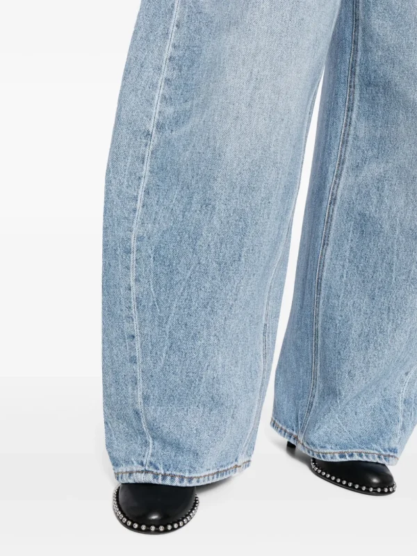 Rounded Wide Leg Jeans - Image 3
