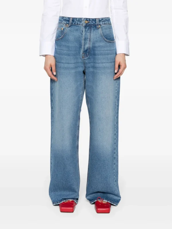 Nîmes mid-rise wide-leg jeans - Image 2