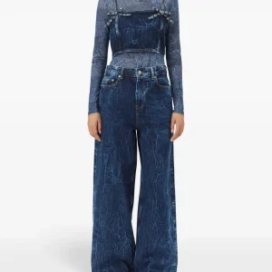 Marri pleated effect jeans