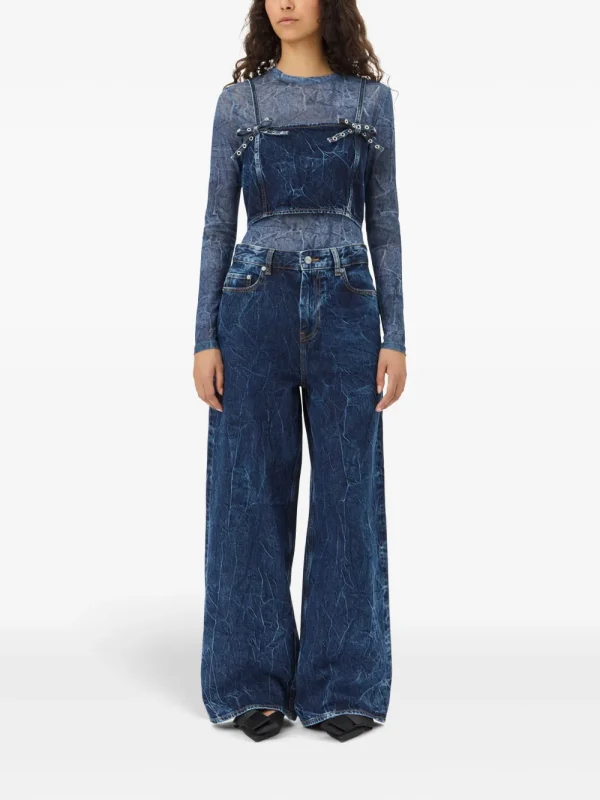 Marri pleated effect jeans