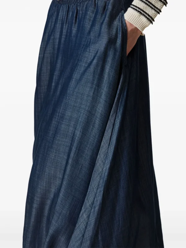 Pleated midi skirt - Image 3