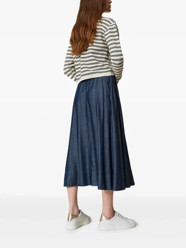 Pleated midi skirt - Image 2