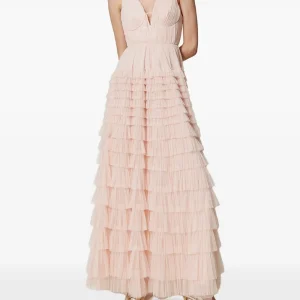 Tiered ruffled gown