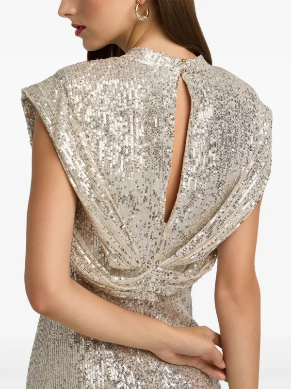 Sequined sleeveless dress - Image 3