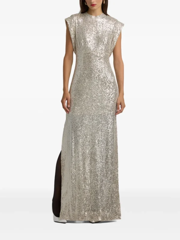 Sequined sleeveless dress