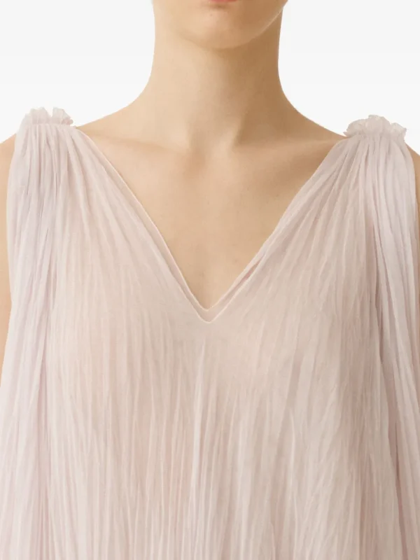 Tie-Drawstring Midi Dress - Image 3